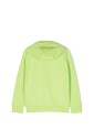 fluo-vert-coton-garcon-sweat-a-capuche