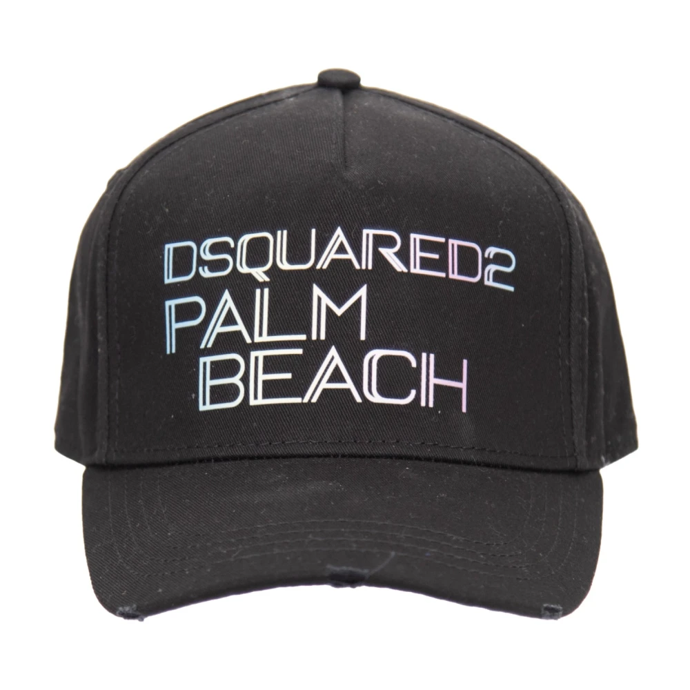 Dsquared2 Unisex Black Caps - Hats & Caps - One Size - Accessories