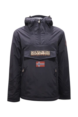 Blå jacka med fleecefoder