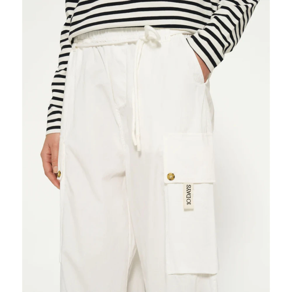10Days Tapered Trousers White Dames