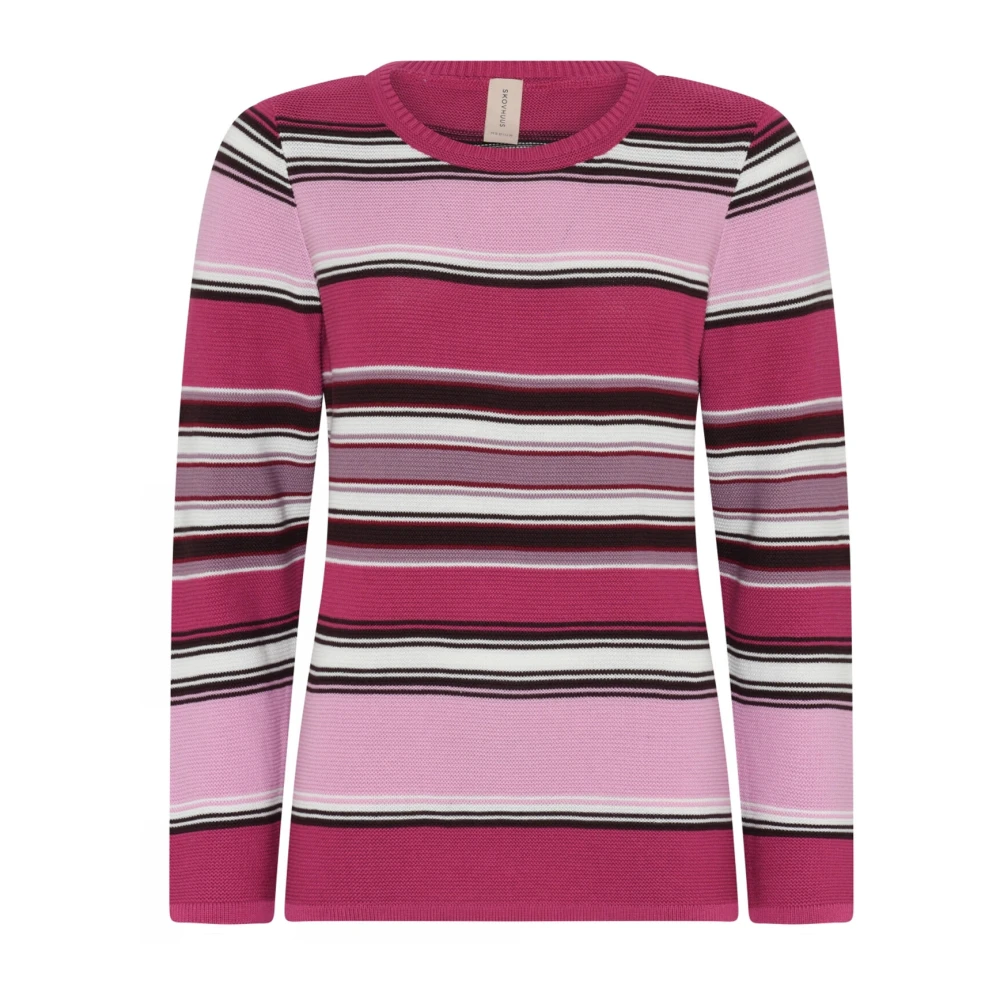 Skovhuus Gestreepte Links Pullo Blouse Dahlia Pink Multicolor Dames