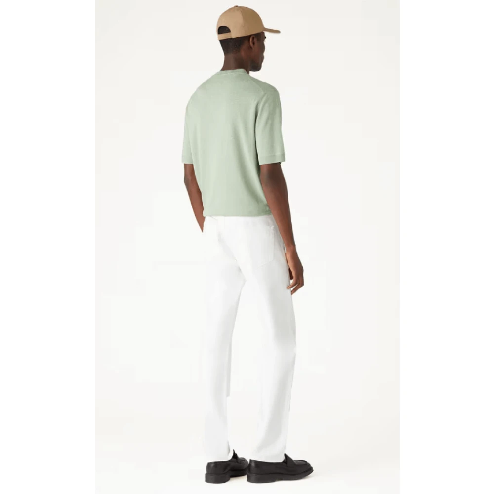 Loro Piana Witte Five-Pocket Broek White Heren