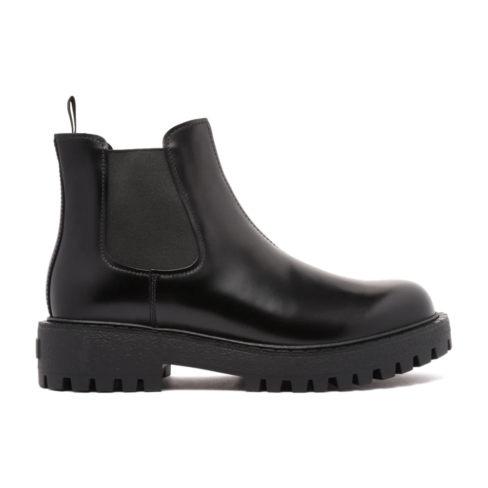 Prada Men's Black Chealsea Ankle Boots - Image 2