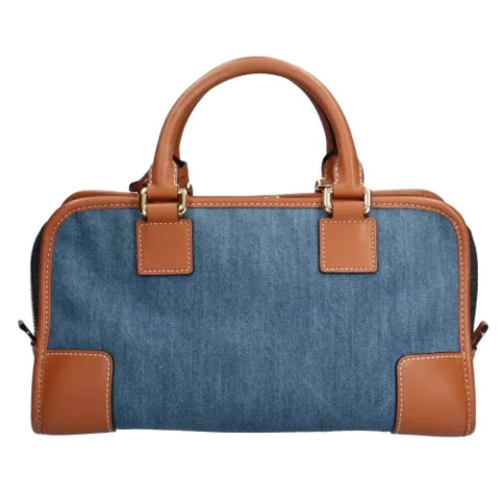 Loewe Pre-owned Fabric shoulder-bags Blue Dames