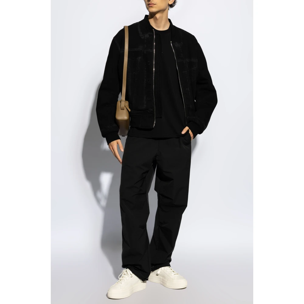 A.p.c. Broek met manchetten aangetrokken met trekkoorden Black Heren