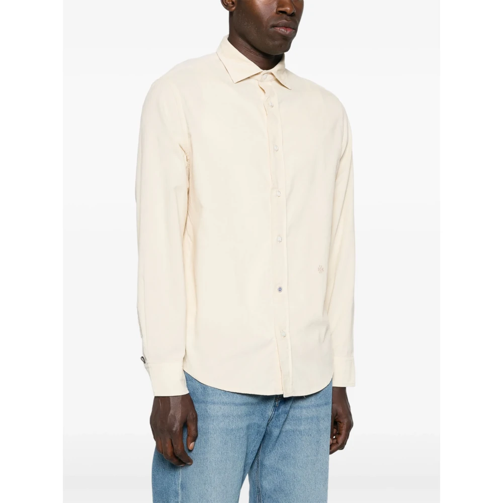 Jacob Cohën Katoenen shirt Made in Italy Beige Heren