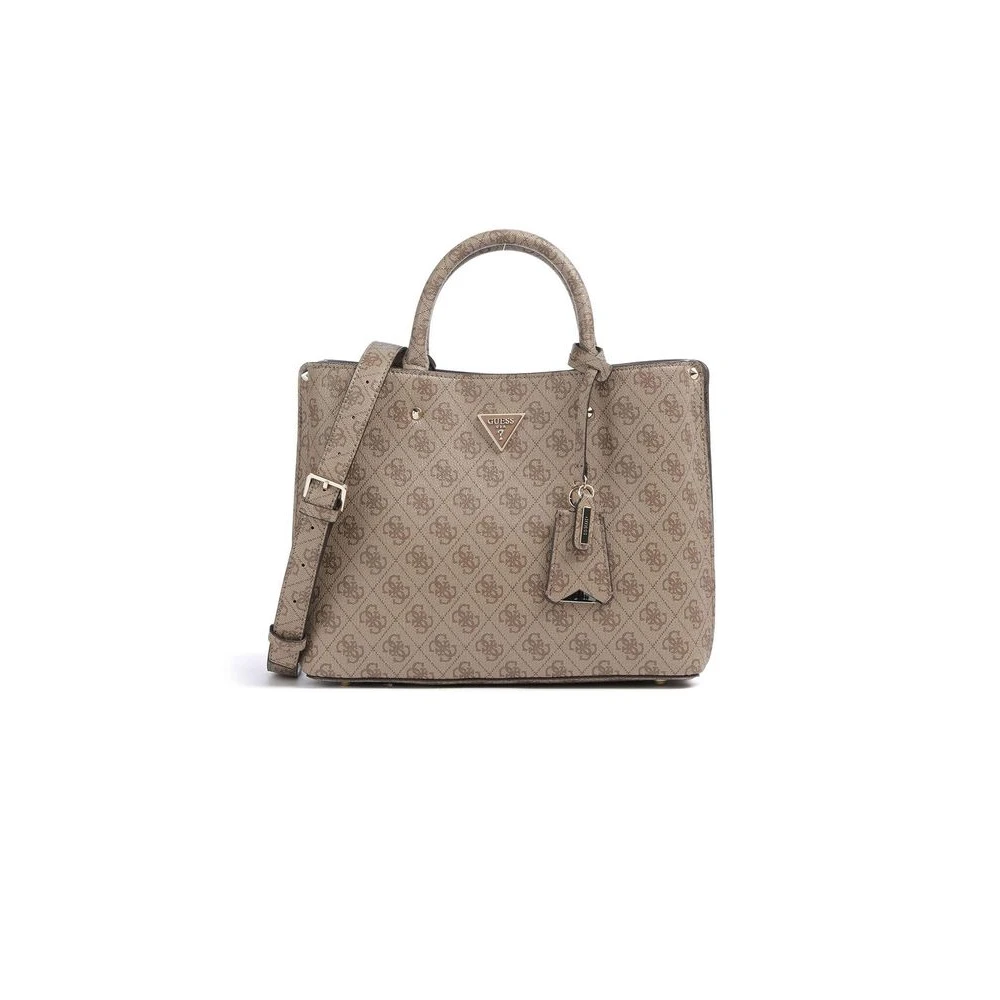 Guess Donna Beige/Marrone Donne, Borsa A Mano, Handtasche Meridian Ii Girlfriend Sat 74060 Logo, - Immagine 5