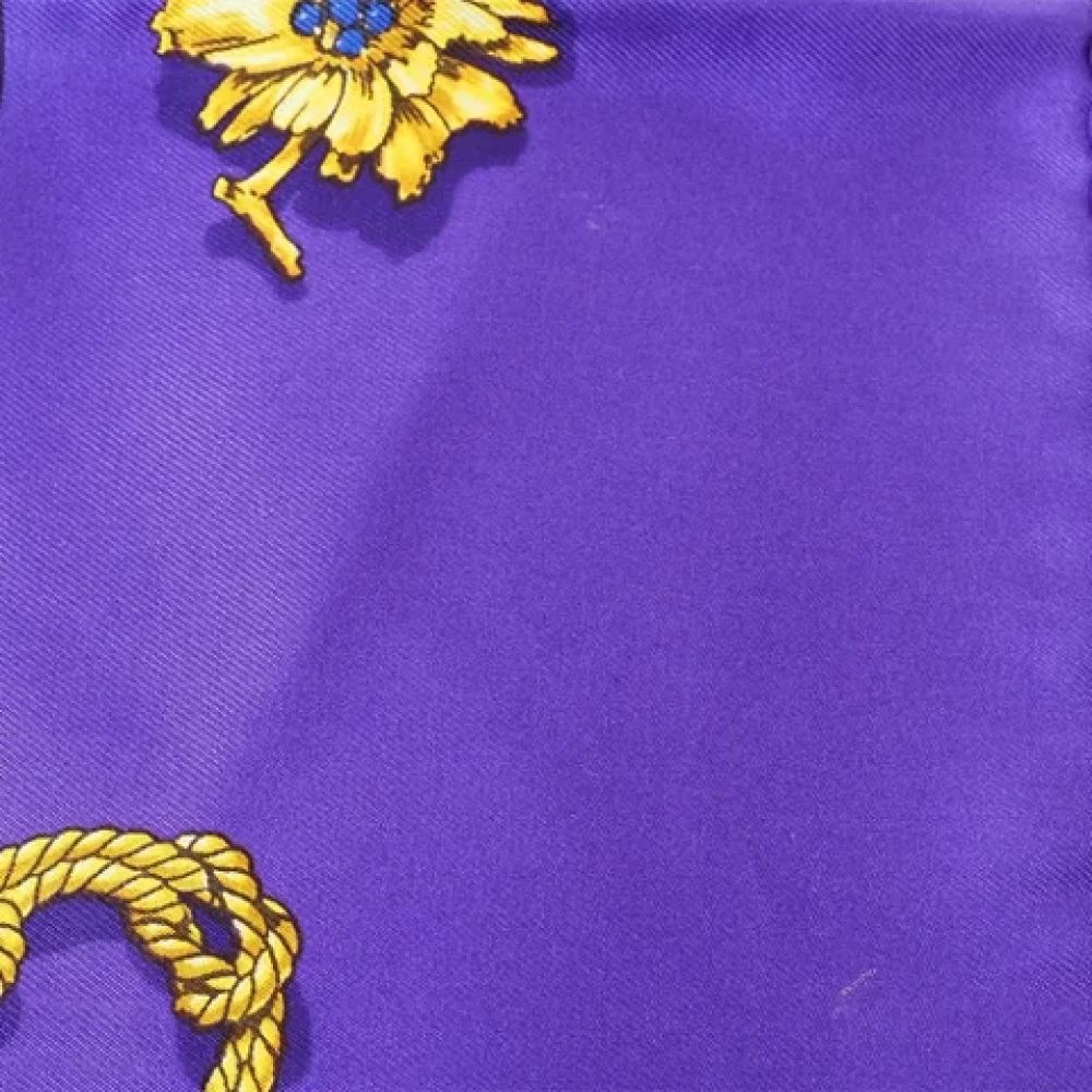 Hermès Vintage Pre-owned Silk scarves Purple Dames