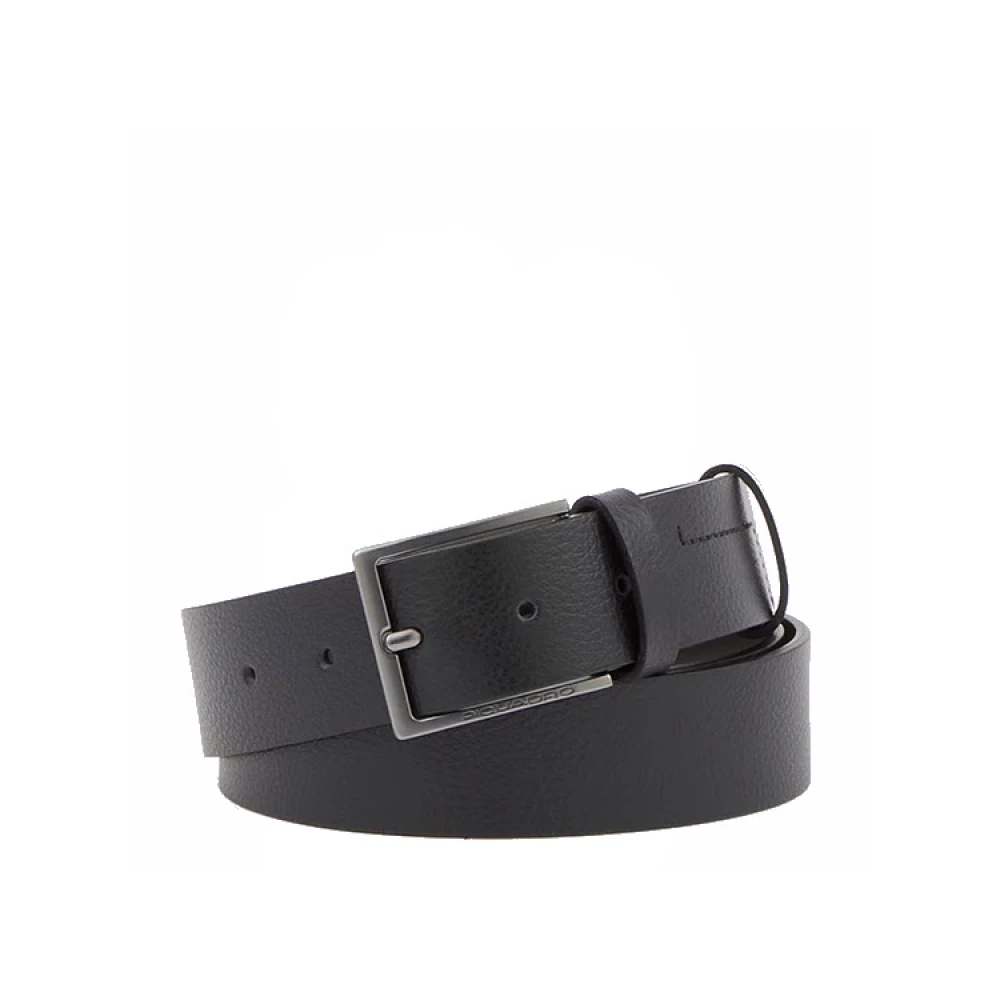Piquadro Men's Black Belts, One Size, Belts