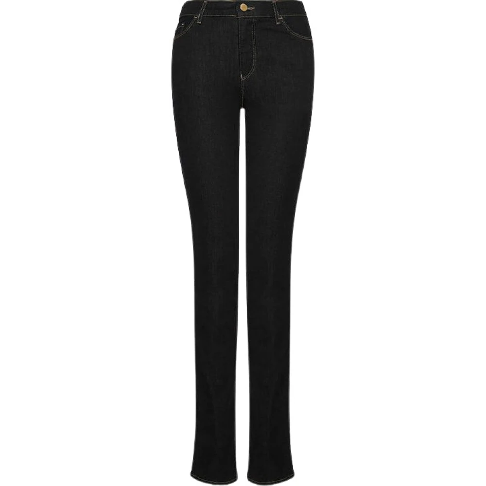 Emporio Armani Damen Blau High-Waisted Skinny Jeans