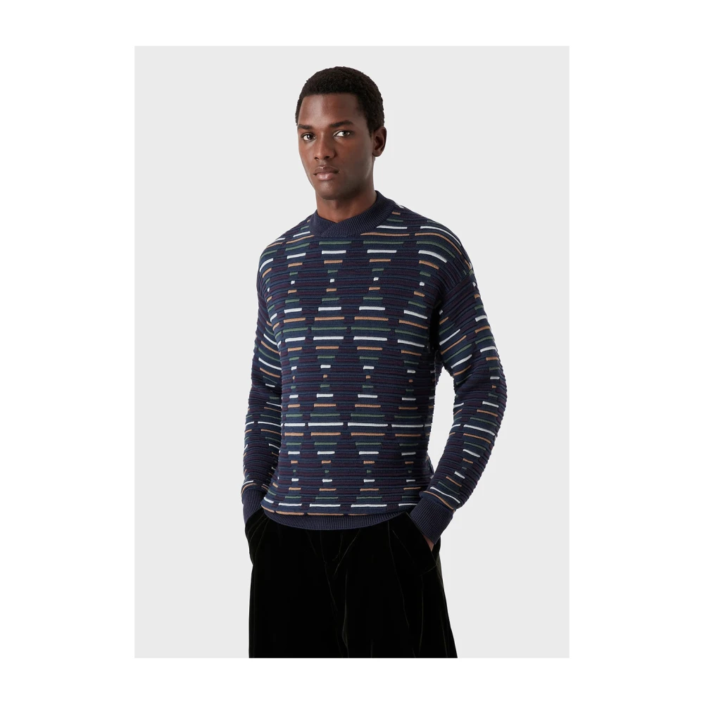 Giorgio Armani Gestreepte Trui Multicolor Heren