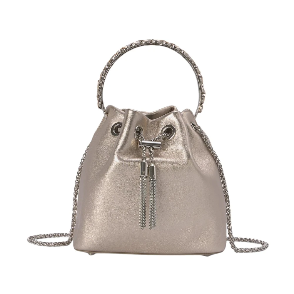 Alma en Pena Ring Handvat Clutch Tas Yellow Dames