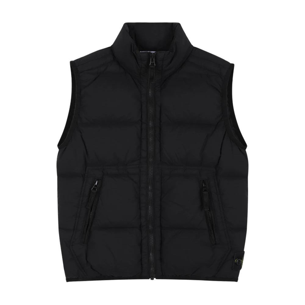 Stone Island Seamless Tunnel Padded Vest - Unisex - Waistcoats - Black - 8 Y - Kids