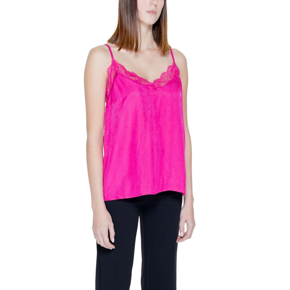 Vila Rosa Viscose Tanktop Pink Dames