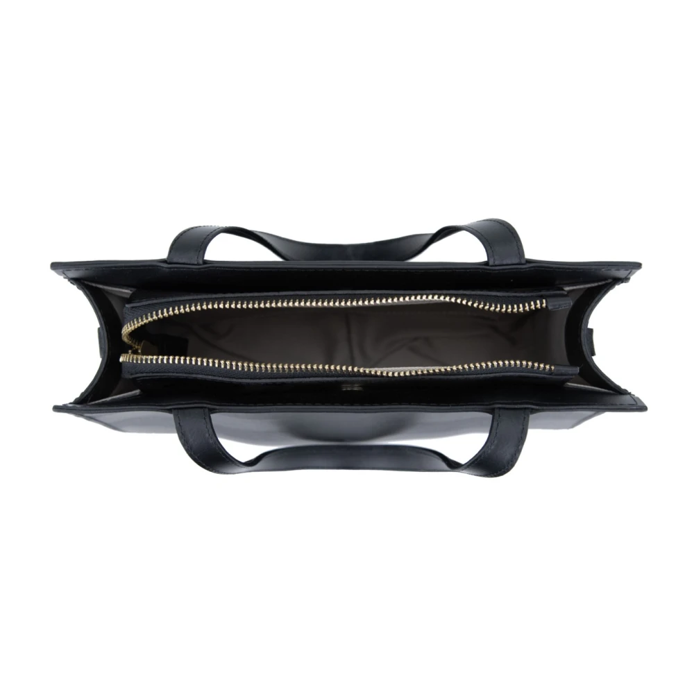 Tosca Blu Dames Schoudertas Magnetische Knoop Rits Black Dames