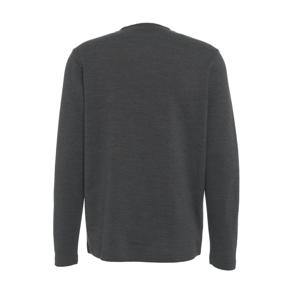 Stefan Brandt Grijze Longsleeve Shirt Aw24 Leonard Gray Heren