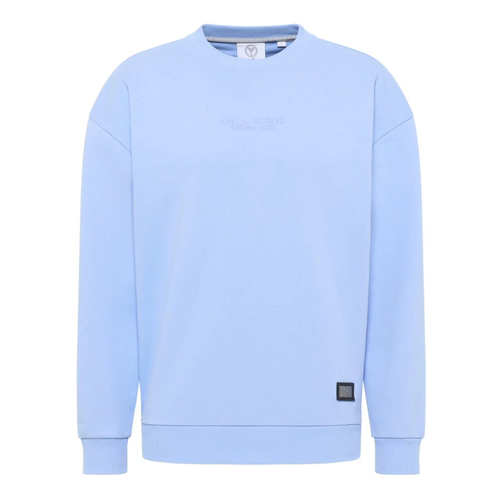 carlo colucci Premium Sweatshirt La Famiglia D'ottavio Blue Heren