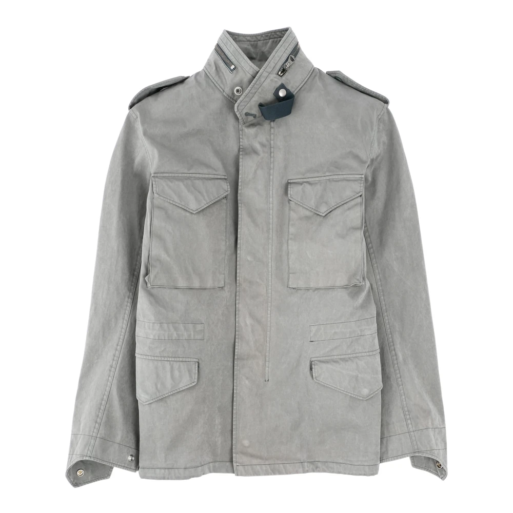 Ten C Klassieke Field Jacket met Verborgen Capuchon Green Heren