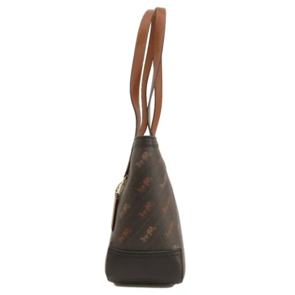 Coach Pre-owned Canvas shoulder-bags Brown Dames