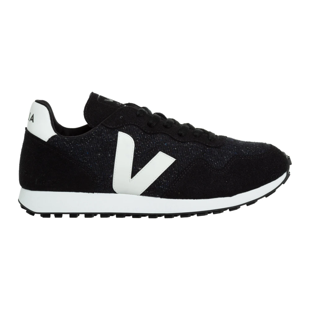 Veja Stijlvolle Sneakers met Vetersluiting Heren Schoenen Zwart
