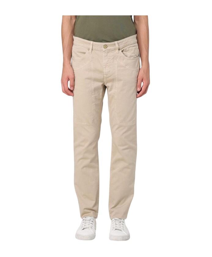 pantalon-coton-jaune-creme-coupe-decontractee