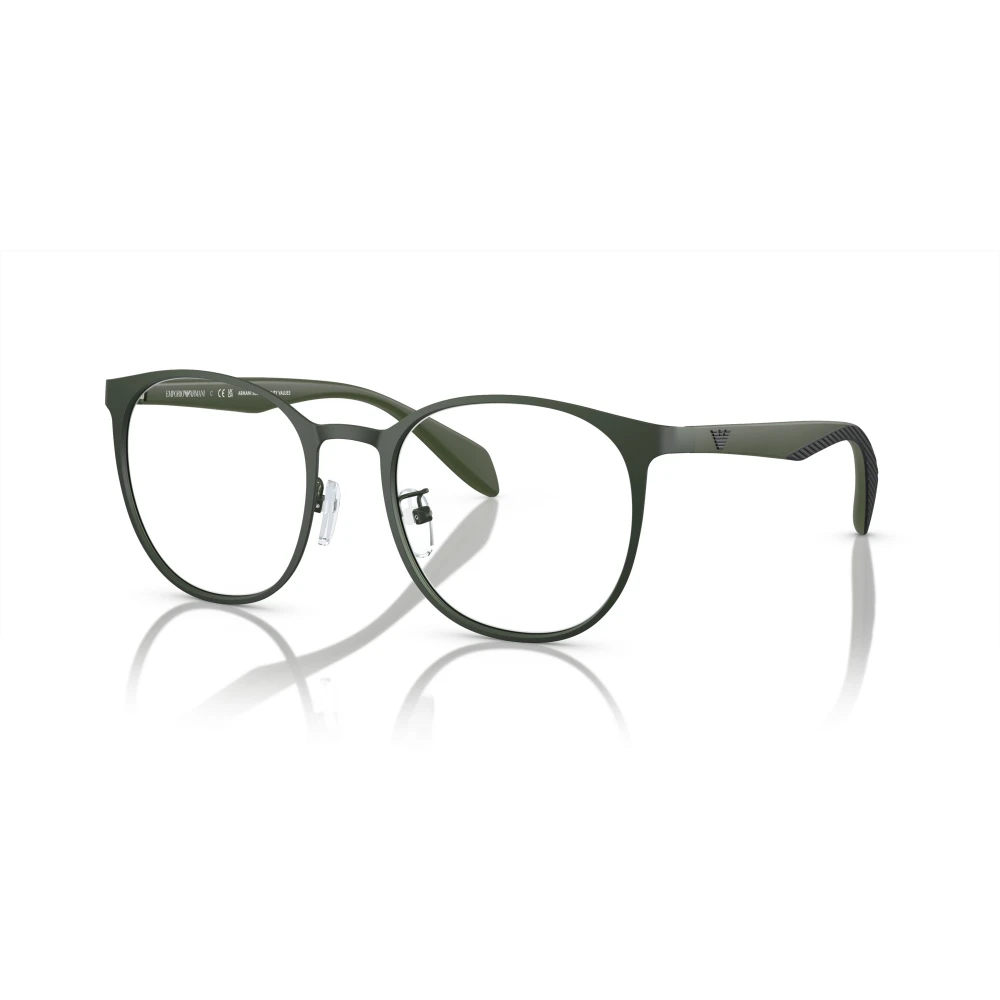 Emporio Armani Matte Olive Cream Glasögonbågar Green, Unisex