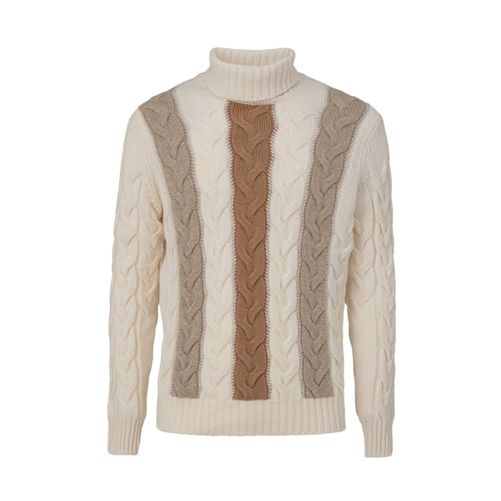 Gran Sasso Bicolor wollen trui Beige Heren