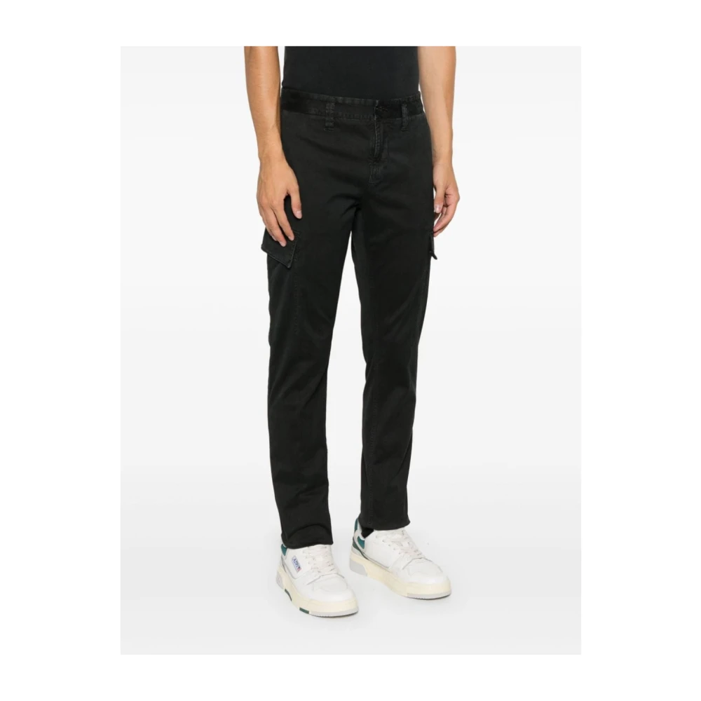 Stone Island Cargo Broek in Zwart Black Heren