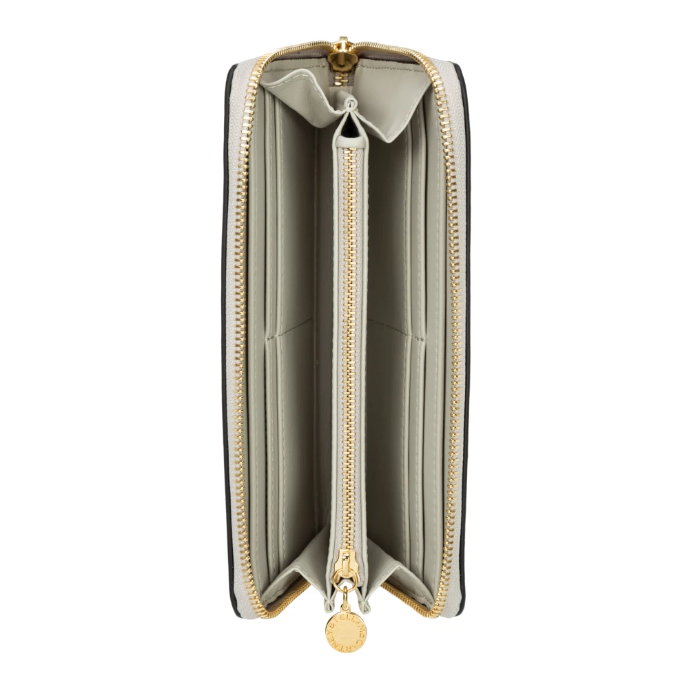 Stella Mccartney Logo Rits Portemonnee Black Dames