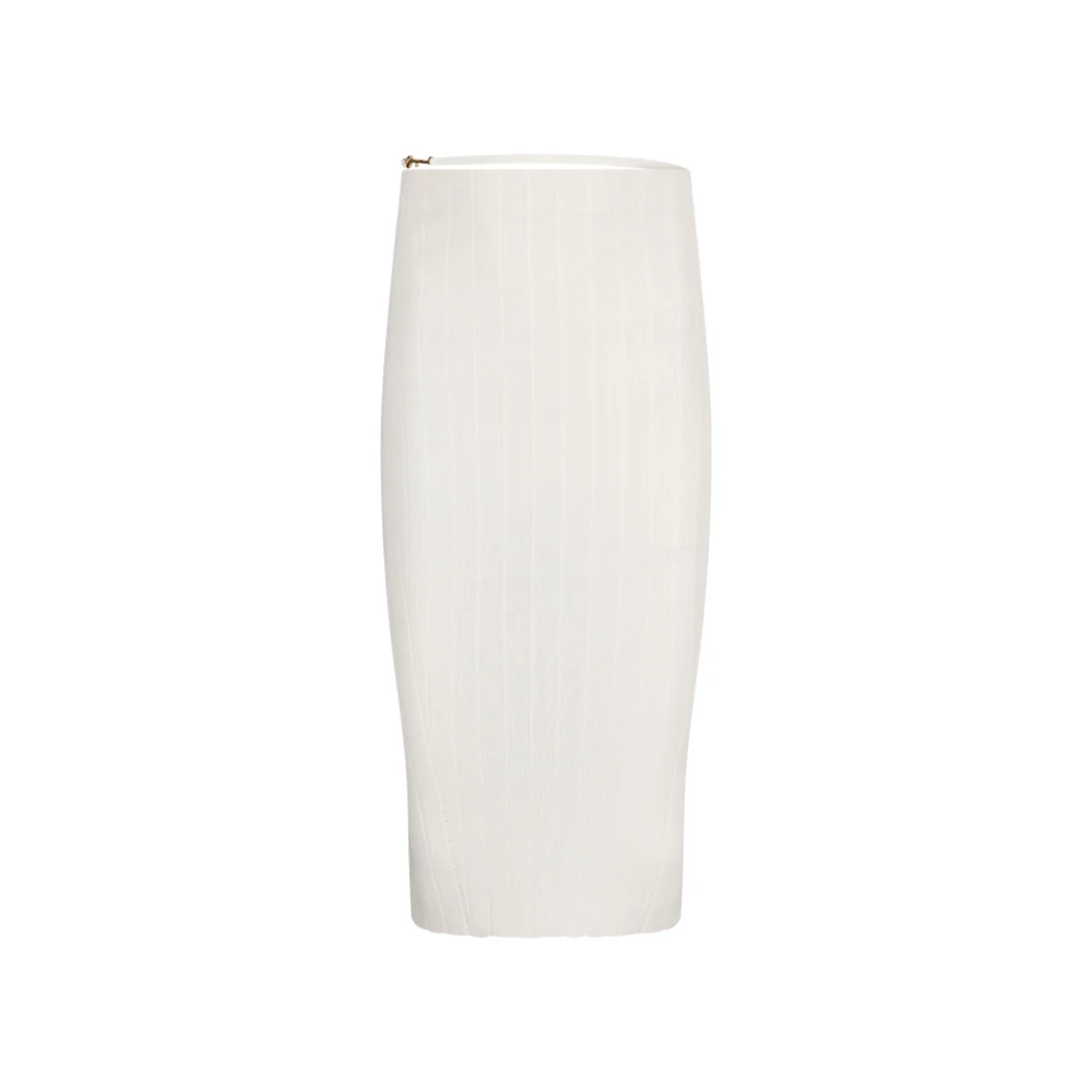 Jacquemus White Pralu Midi Skirt - Female - Midi Skirts - 2XS - Skirts