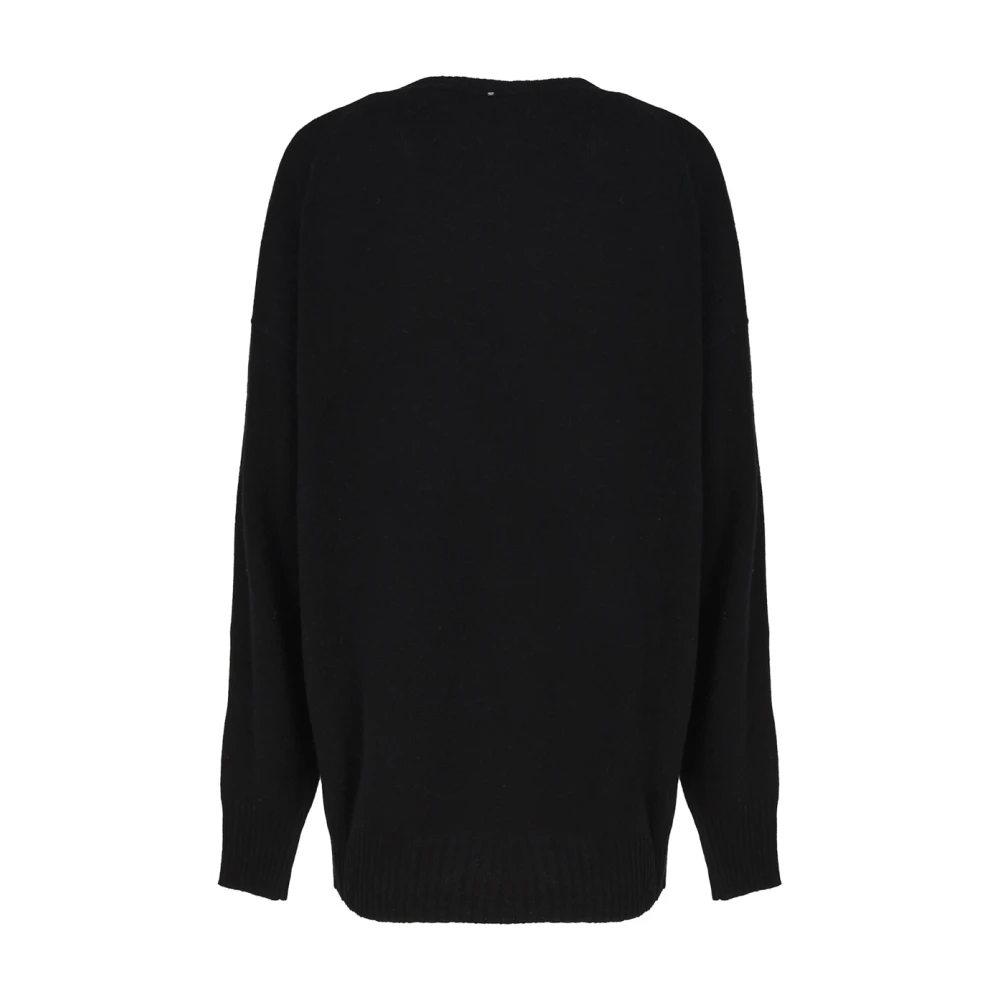 SPORTMAX Zwarte Katoenen Jurken Black Dames