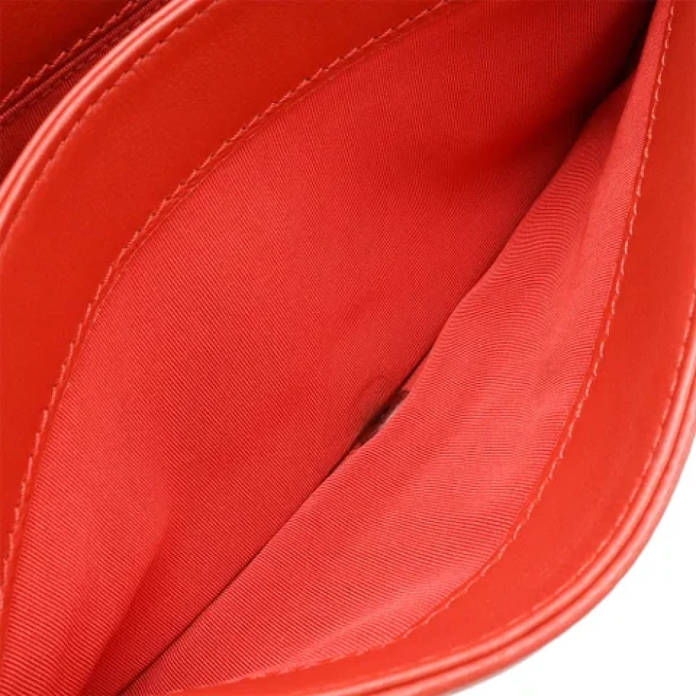 Chanel Vintage Pre-owned Leather chanel-bags Red Dames