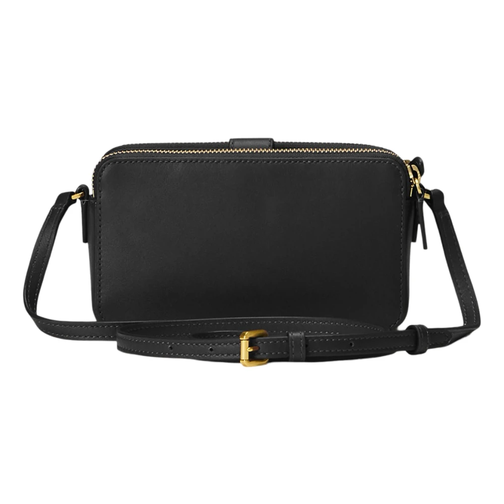 Ralph Lauren Medium Crossbody Portemonnee Tas Black Dames
