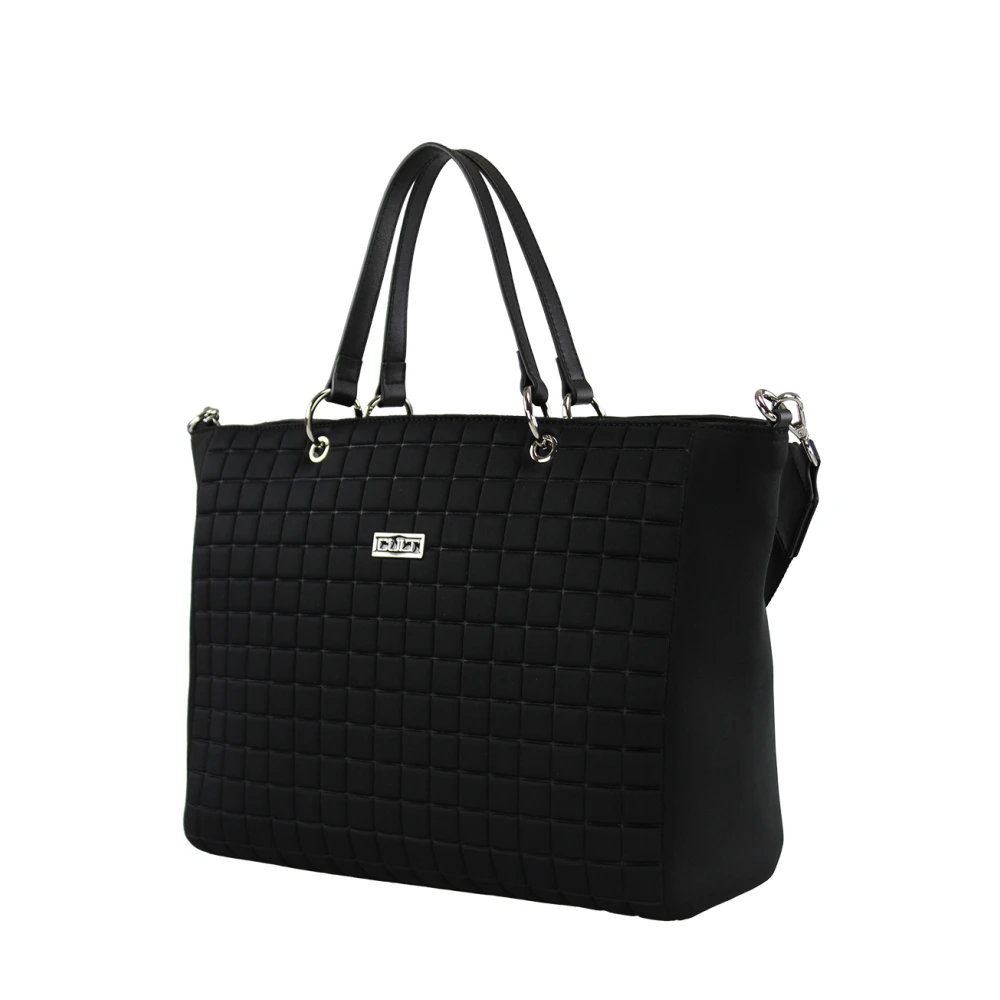 Cult Stijlvolle Gewatteerde Shopper Black Dames