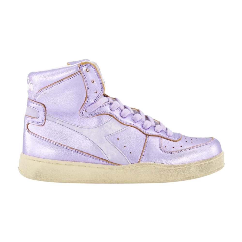 Diadora Metallic Basket Sneakers Dames Schoenen Paars