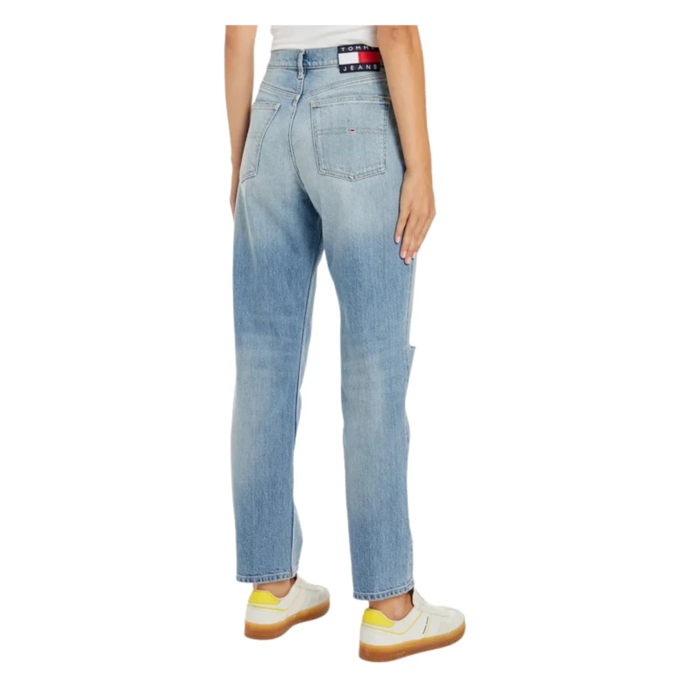 Tommy Hilfiger Denim Jeans Rechte Pijp Blauw Blue Dames