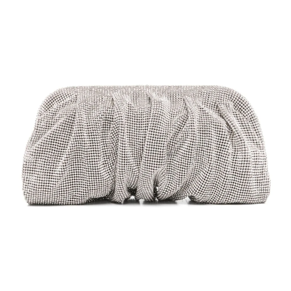 Benedetta Bruzziches Venus La Grande Zilveren Clutch Tas Gray Dames