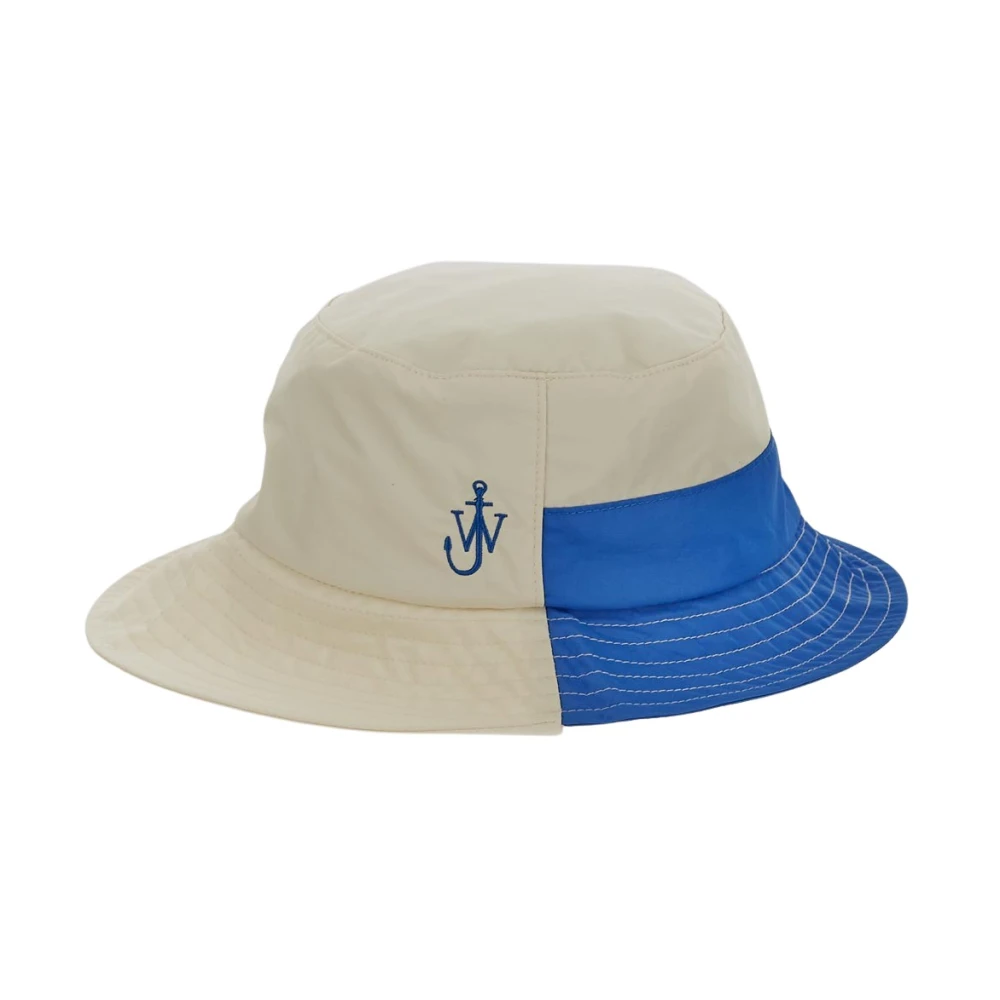 JW Anderson Logo Bucket Hat van Nylon White Dames