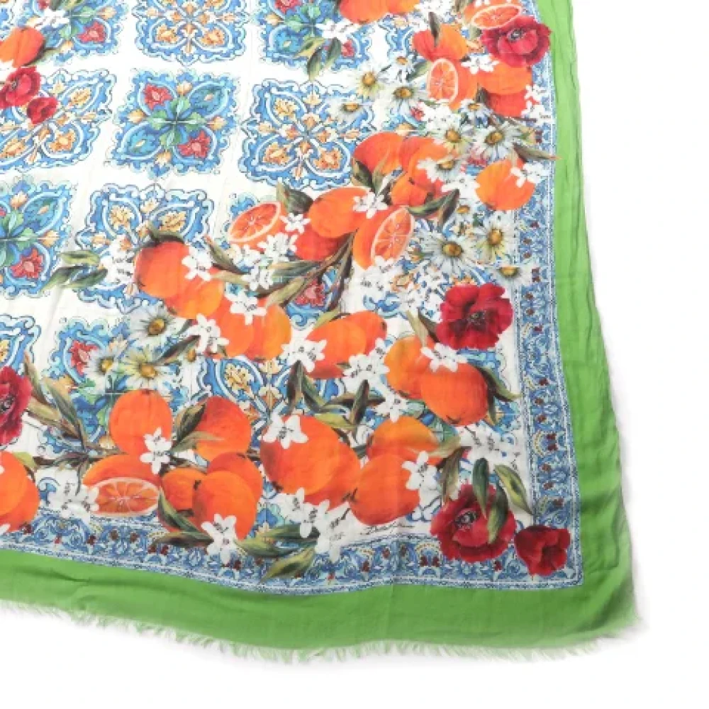 Dolce & Gabbana Pre-owned Cashmere scarves Multicolor Dames