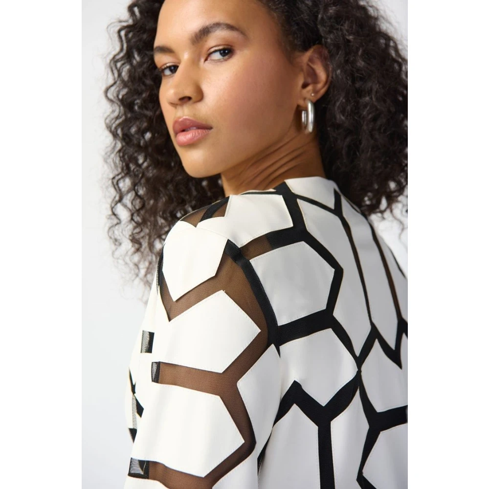 Joseph Ribkoff Onweerstaanbare Charme Tule Jas White Dames