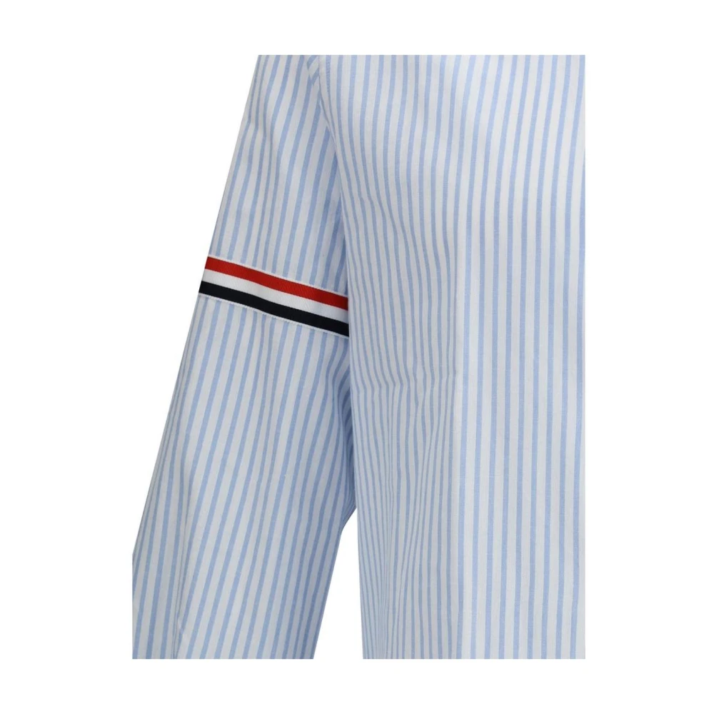 Thom Browne Gestreept Oxford Overhemd Blue Heren