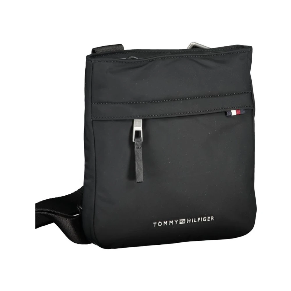 Tommy Hilfiger Zwarte Polyester Schoudertas Black Heren