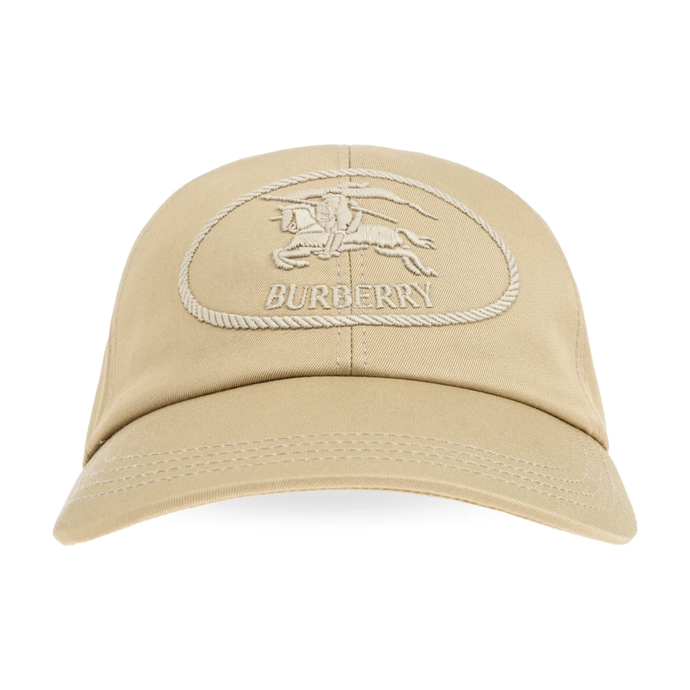 Burberry Men's Beige Hats & Caps, L, Baseball Cap With Logo