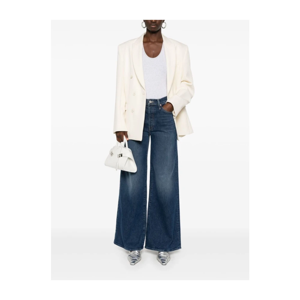 Mother Wijde Pijp Cannonball Jeans Blue Dames