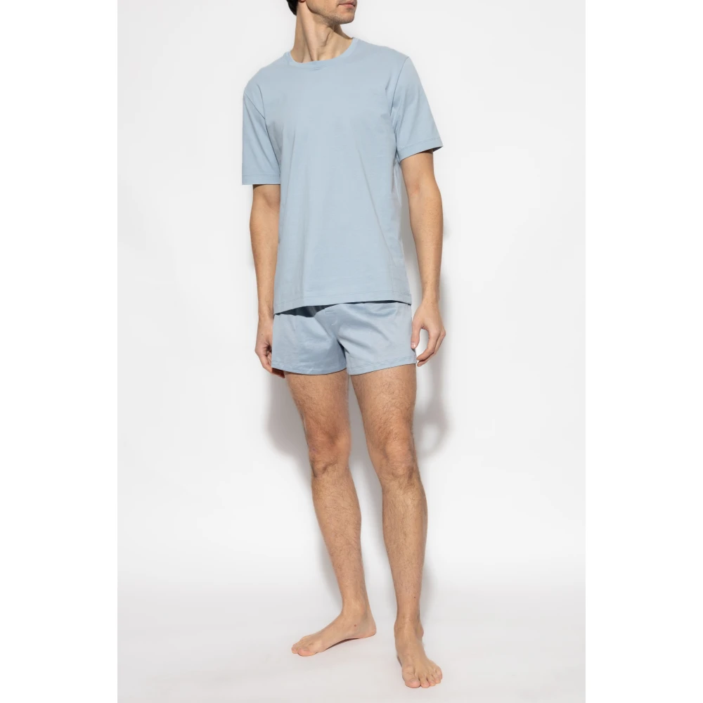 Hanro T-shirt Living Blue Heren