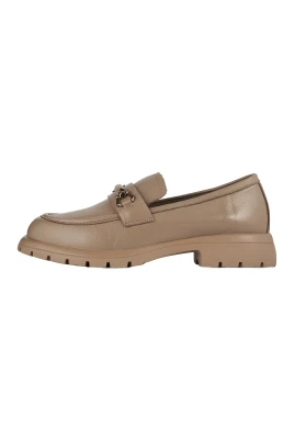 Plattformloafers i läder