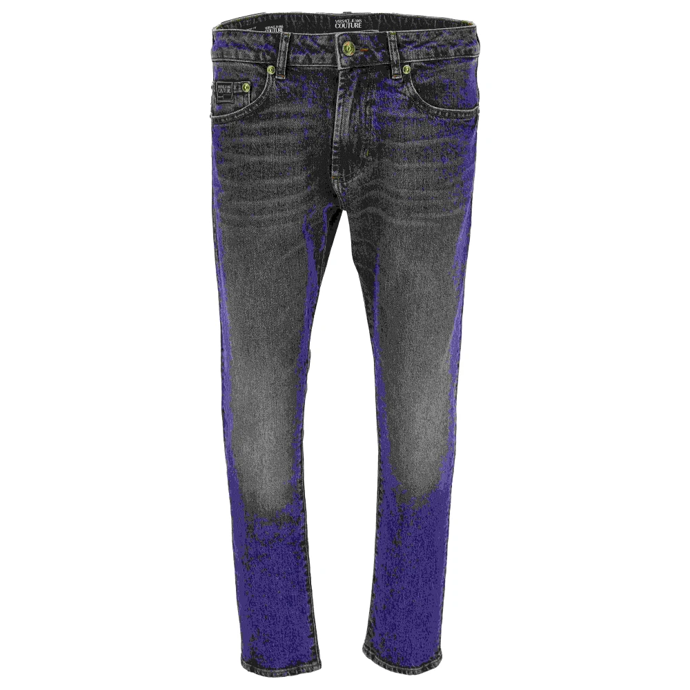 Versace Jeans Couture Stiliga Byxor för Modeälskare Blue, Herr