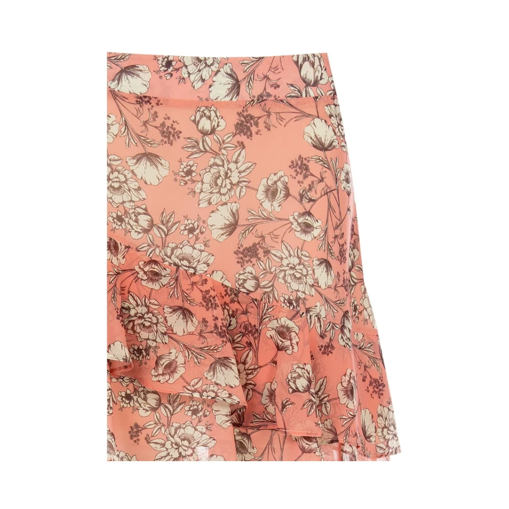 RINASCIMENTO Bloemen Asymmetrische Rok Lente-Zomer 2024 Pink Dames