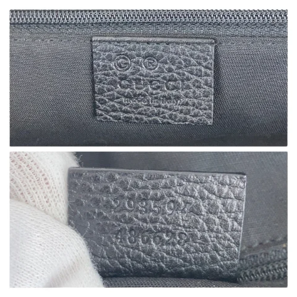 Gucci Vintage Pre-owned Canvas handbags Black Dames
