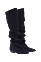 black-velvet-flat-boots